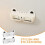 Cat-Shaped Wall-Mounted Sunglass Organizer, PP, White, 2 2