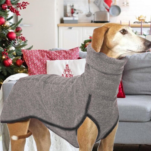 Dog Coat Winter Windproof Fleece Reflective Pocket Small 2