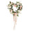 13" Rose Heart Wreath with Ribbon 2