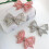 Satin bow shoe clips pink 8.5 x 6 x 2 cm 2