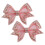 Satin bow shoe clips pink 8.5 x 6 x 2 cm 4