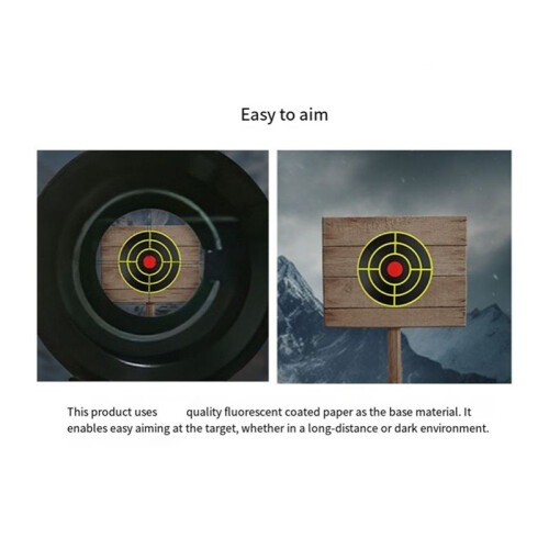 200Pcs Self Adhesive Shooting Target Sticker 7.6cm Splatter  Amp Reactive Practice Training Stickers 1