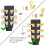 6PCS Guitar Tuner Pegs Set Guitar Tuner Tuners  Guitar Replacement Buttons Knobs 4