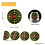 200Pcs Self Adhesive Shooting Target Sticker 7.6cm Splatter  Amp Reactive Practice Training Stickers 6