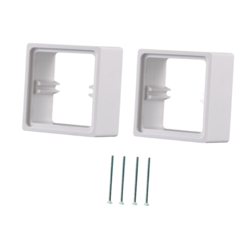 2 Pieces Single Socket Spacers Wall Plate Spacers for Kitchen Bedroom Office white 1