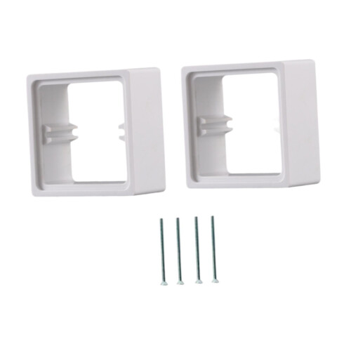 2 Pieces Single Socket Spacers Wall Plate Spacers for Kitchen Bedroom Office white 2