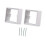 2 Pieces Single Socket Spacers Wall Plate Spacers for Kitchen Bedroom Office white 4