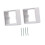 2 Pieces Single Socket Spacers Wall Plate Spacers for Kitchen Bedroom Office white 5