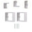 2 Pieces Single Socket Spacers Wall Plate Spacers for Kitchen Bedroom Office white 6