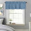 Dark Blue Moroccan Plaid Valance 60 x 18 in 3