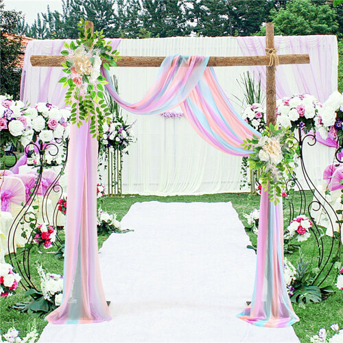 Rideaux en tulle pour mariages - Polyester, 300 cm x 75 cm 2