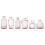 6 Embossed Vintage Glass Bud Vases 3
