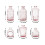 6 Embossed Vintage Glass Bud Vases 4