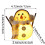 Glowing Mini Snowman Decoration, White, 10 cm 2