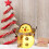 Glowing Mini Snowman Decoration, White, 10 cm 4
