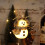 Glowing Mini Snowman Decoration, White, 10 cm 5