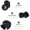 Rubber Speaker Spike Pads – 8 pcs, 3.8 x 3.8 x 2 cm 3