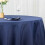BalsaCircle 120" Navy Blue Round Polyester Tablecloth 4