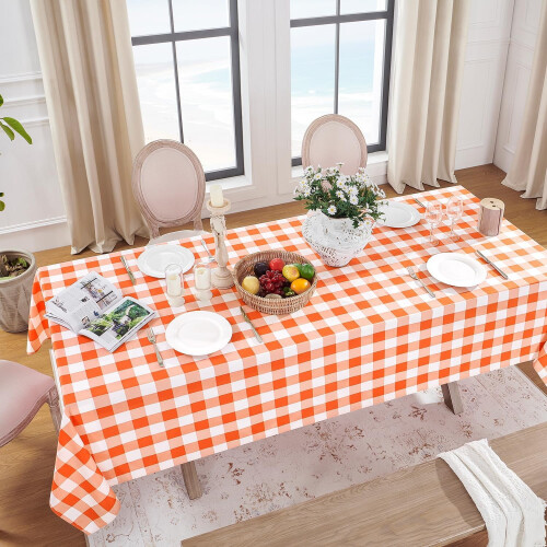 Buffalo Plaid Rectangle Tablecloth 54x54 in 1