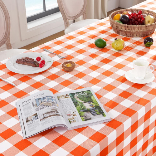 Buffalo Plaid Rectangle Tablecloth 54x54 in 2