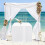 2 Pack 34x34x30in Fitted Square Tablecloths 4