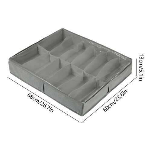 Skoopbevaring under sengen – 12 par, 5,1" lav profil, 2