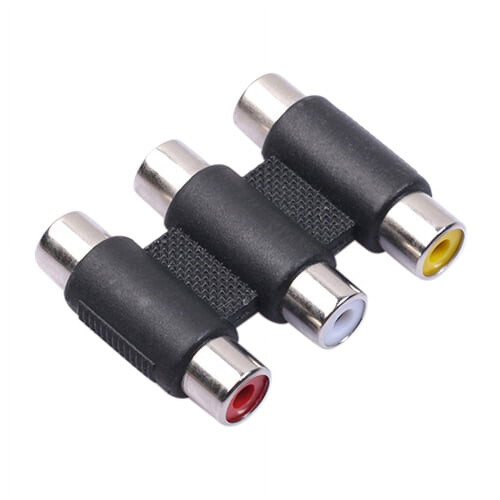 Adaptérový prodlužovací kabel 3RCA AV Audio Video samice-samice 2