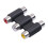 Adaptérový prodlužovací kabel 3RCA AV Audio Video samice-samice 4