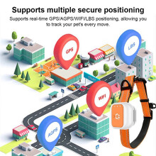 Pet GPS Tracker with Adjustable Collar Pet Locator Cat Tracker for Dogs & Cats L Eurasian Version