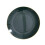 BalsaCircle10Round10" Hunter Green Γυαλιστερά Πλαστικά Πιάτα Σαλάτας Μίας Χρήσης με Χρυσό Φόντο, 2