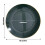 BalsaCircle10Round10" Hunter Green Γυαλιστερά Πλαστικά Πιάτα Σαλάτας Μίας Χρήσης με Χρυσό Φόντο, 3
