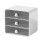 3-Layer Plastic Desktop Storage Box, Large Capacity Makeup Organizer 2
