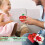 Red Apple-Shaped Plastic Candy Boxes – 12 pcs, 6 x 6 cm 4