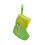 Green Plush Christmas Stocking with Initial Embroidery 4