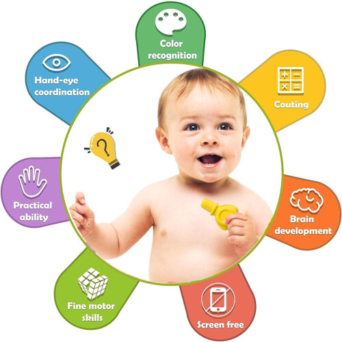 Παιχνίδια Montessori για μωρά 6-24 μηνών, Λεπτή Κινητική & Αισθητηριακή Ανάπτυξη, 1