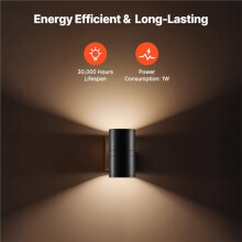 Wall-Mounted Night Light with Dusk to Dawn Sensor, Dimmable LED for Corridors, Bathrooms, Bedrooms, Stairs US Plug