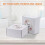 Caixas de envio de papelão ondulado branco, 20x20x10 cm (8x8x4 polegadas), conjunto de 25 unidades 4