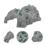 Tineasur Toy Train Accessory Cave Model Grey Plastic 1Set 7