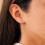 Gold Stud Earrings for Women Bow Design 1 Pair 2