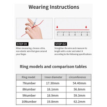 IP68 Waterproof for Men & Women Heart Rate & Sleep Monitoring Stylish Sports Accessory Inner Diameter 18.9mm