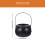 Panier à goûter LEDMOMO Witch Pot en plastique noir (1 pièce) 2