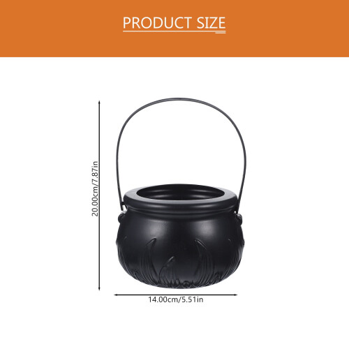 Panier à goûter LEDMOMO Witch Pot en plastique noir (1 pièce) 1