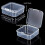 Boîte de rangement transparente pour perles avec couvercle à charnière 2