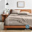 Washed Microfiber King Sheet Set Soft Linen-Like Texture 4