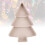 Christmas Tree Fruit Plate Light Pink 3-Compartment Plastic 5