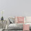 Set di 4 federe per cuscini 18x18 pollici, rosa, moderne 7