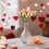 Conjunto de Coroa de Eucalipto Artificial e Buquê de Rosas 5