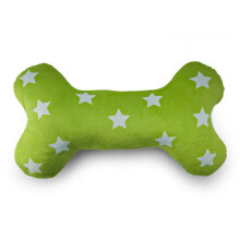 HugglePets Party Pup Squeaky Bone Dog Toy - Lime