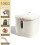 Airtight Rice Dispenser Container White 27.5 cm 4