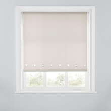(TAUPE, 60W x 170H cm) Premium Trimmable Square Eyelet Roller Window Blind – Light Filtering Fabric,Easy Fit,Child Safe Chain